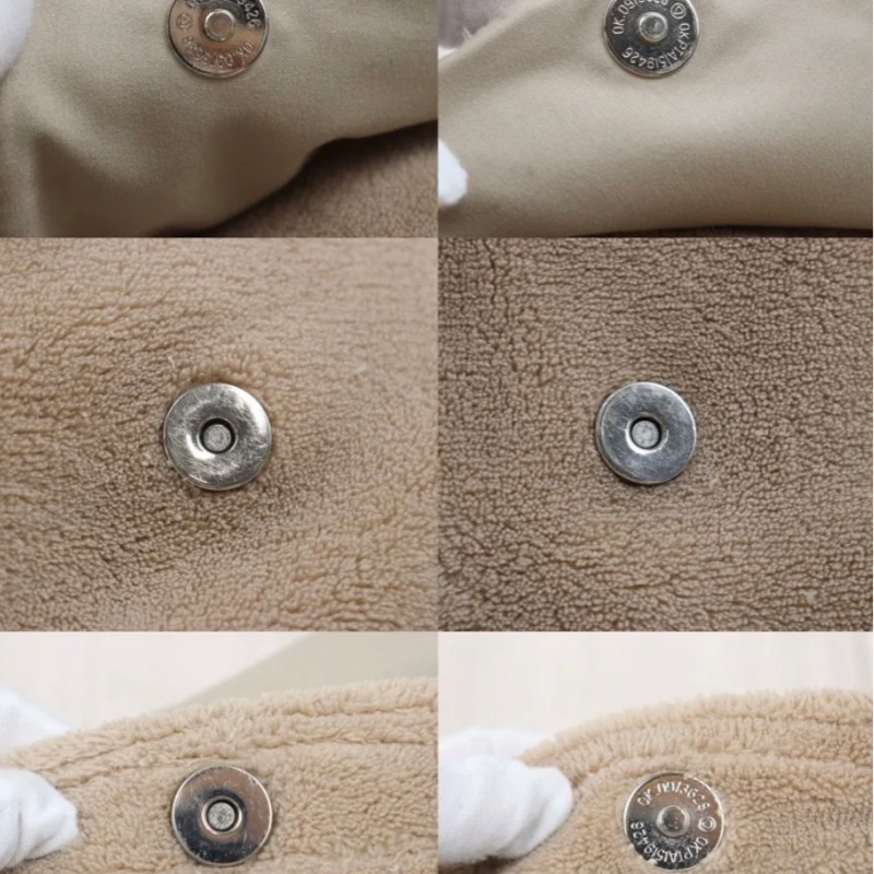 「JL精品代購」98新 香奈兒Chanel奶茶色毛巾包-10