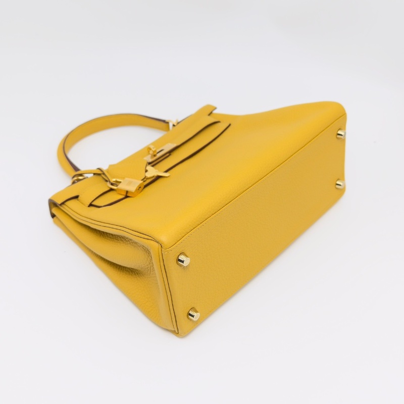 HERMES 琥珀黃金扣 kelly28手提肩背斜背包28*20*11 98新配件塵袋雨衣鎖鑰匙-5
