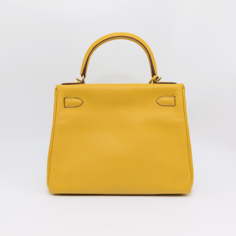 HERMES 琥珀黃金扣 kelly28手提肩背斜背包28*20*11 98新配件塵袋雨衣鎖鑰匙-6