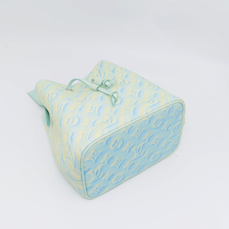 LV 情人節星辰系列 漸變薄荷綠nano 水桶芯片款 20*20.5*13 98新配件盒子塵袋吊牌購證-3