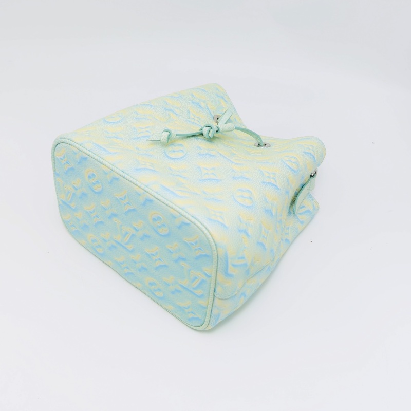 LV 情人節星辰系列 漸變薄荷綠nano 水桶芯片款 20*20.5*13 98新配件盒子塵袋吊牌購證-5