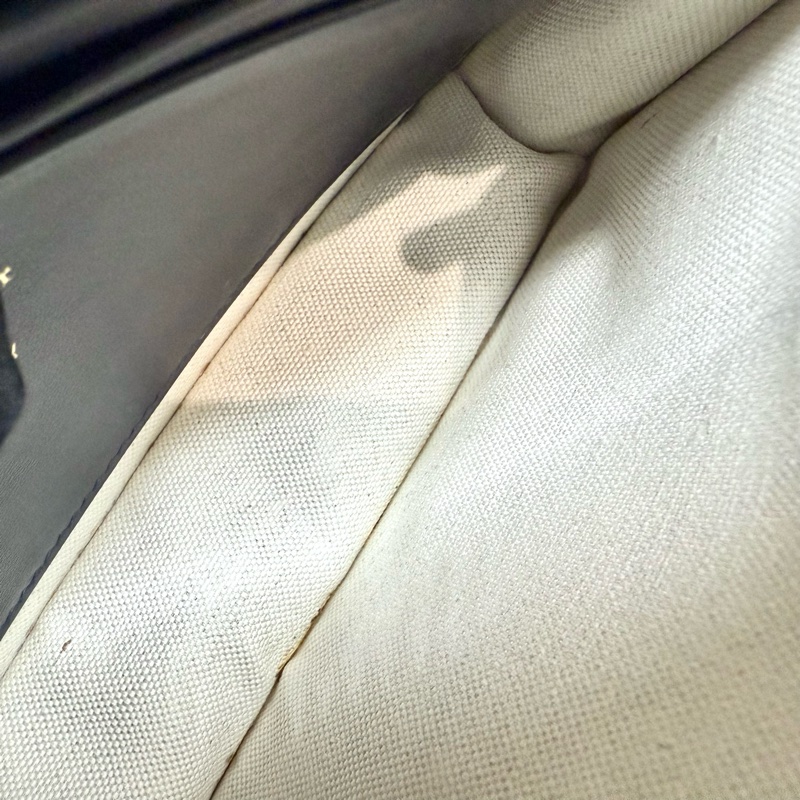 DIOR藍色緹花布Saddle中型下蓋磁吸WOC S5907CTZQ-13