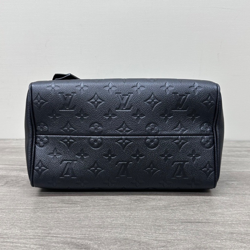 LV牛皮壓花Speedy25手提斜背包 26*18*16 98新配件塵袋購證-4