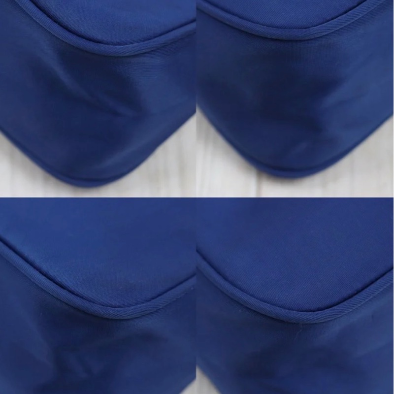 「JL精品代購」9新 Prada 深藍色 hobo腋下包-7