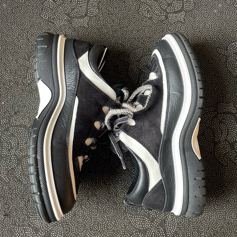 98新Chanel香奈兒黑白熊貓休閒鞋36.5碼 無附件-4