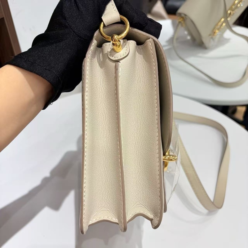 🌈Hermes🧡Roulis 23🌟奶昔白金扣🧡98.5新🌟Evercolor皮🌟愛馬仕🌟-2