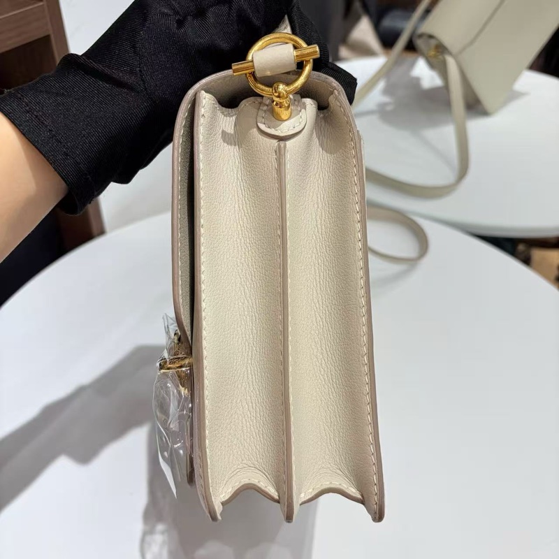 🌈Hermes🧡Roulis 23🌟奶昔白金扣🧡98.5新🌟Evercolor皮🌟愛馬仕🌟-3