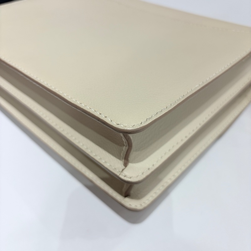 🌈Hermes🧡Roulis 23🌟奶昔白金扣🧡98.5新🌟Evercolor皮🌟愛馬仕🌟-6