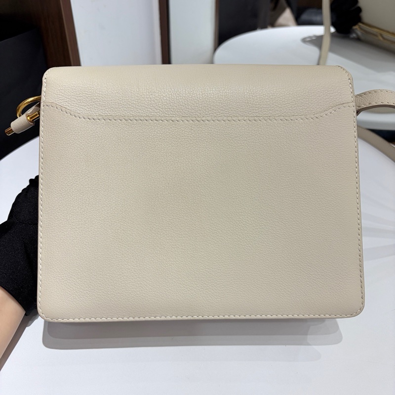 🌈Hermes🧡Roulis 23🌟奶昔白金扣🧡98.5新🌟Evercolor皮🌟愛馬仕🌟-8