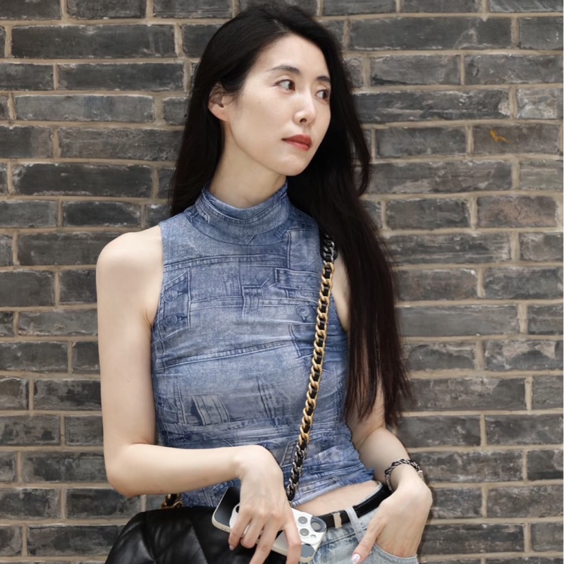 CHANEL 香奈兒 19系列 經典雙C LOGO菱格紋小羊皮三用金鍊包 黑色-4