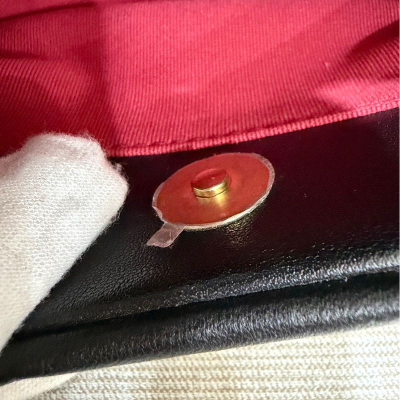 CHANEL 香奈兒 19系列 經典雙C LOGO菱格紋小羊皮三用金鍊包 黑色-18