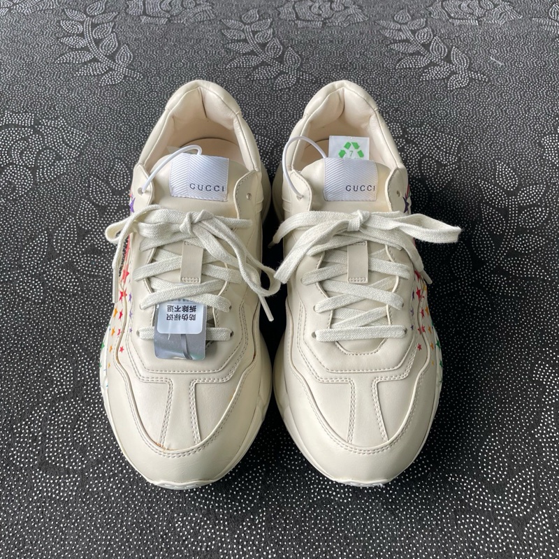 98新 gucci星星老爹鞋39.5碼無盒無塵袋 成色新磨損小-1