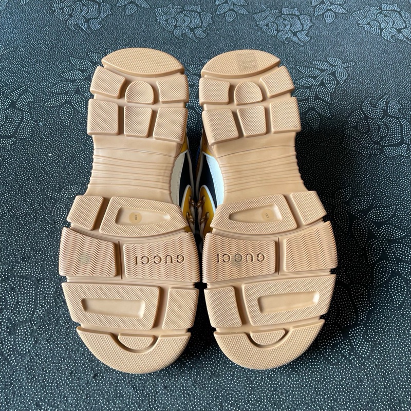 閒置新 gucci黃棕登山鞋42碼 無盒無塵袋-4