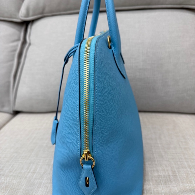 愛馬仕Hermes bolide 30 北方藍EP皮金釦 D刻-6