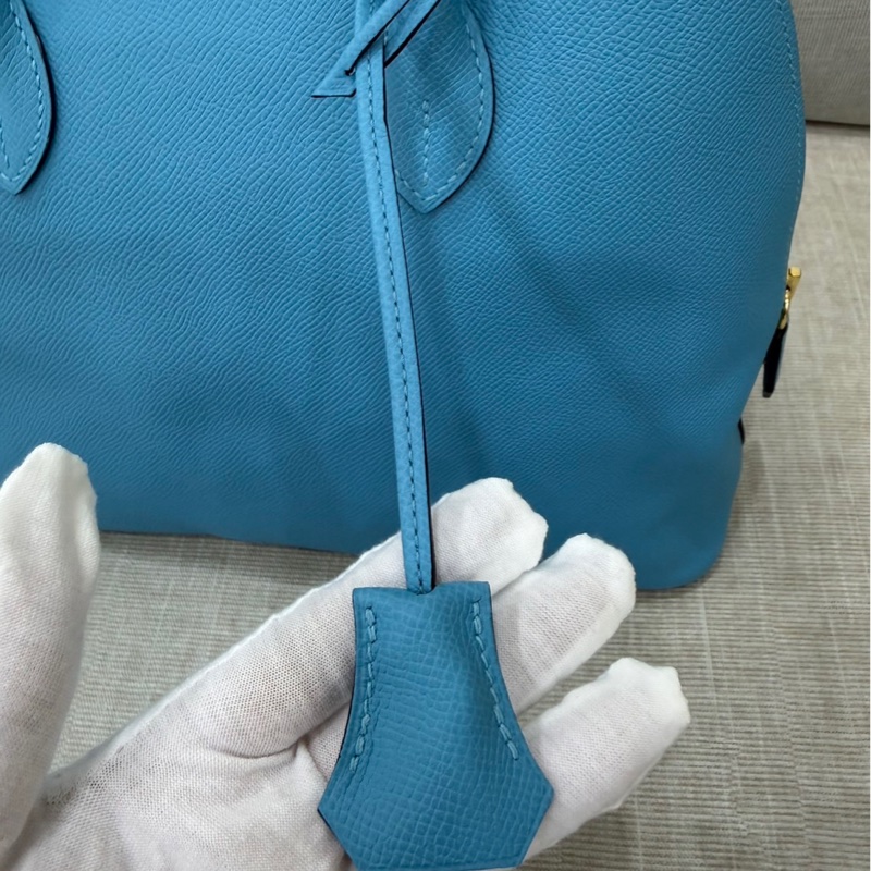 愛馬仕Hermes bolide 30 北方藍EP皮金釦 D刻-15