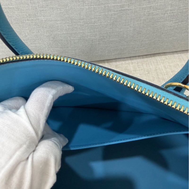 愛馬仕Hermes bolide 30 北方藍EP皮金釦 D刻-24