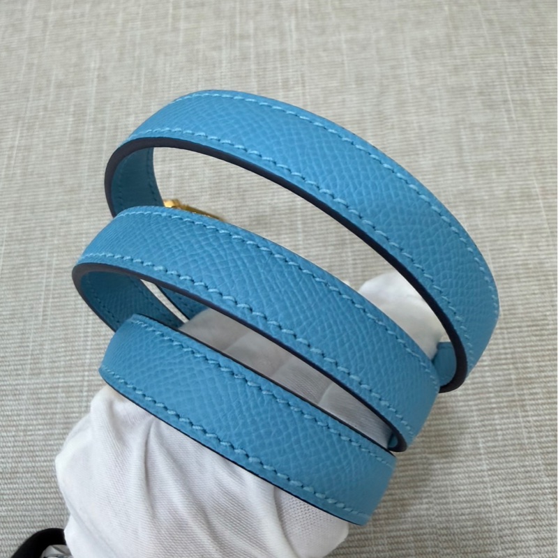 愛馬仕Hermes bolide 30 北方藍EP皮金釦 D刻-25