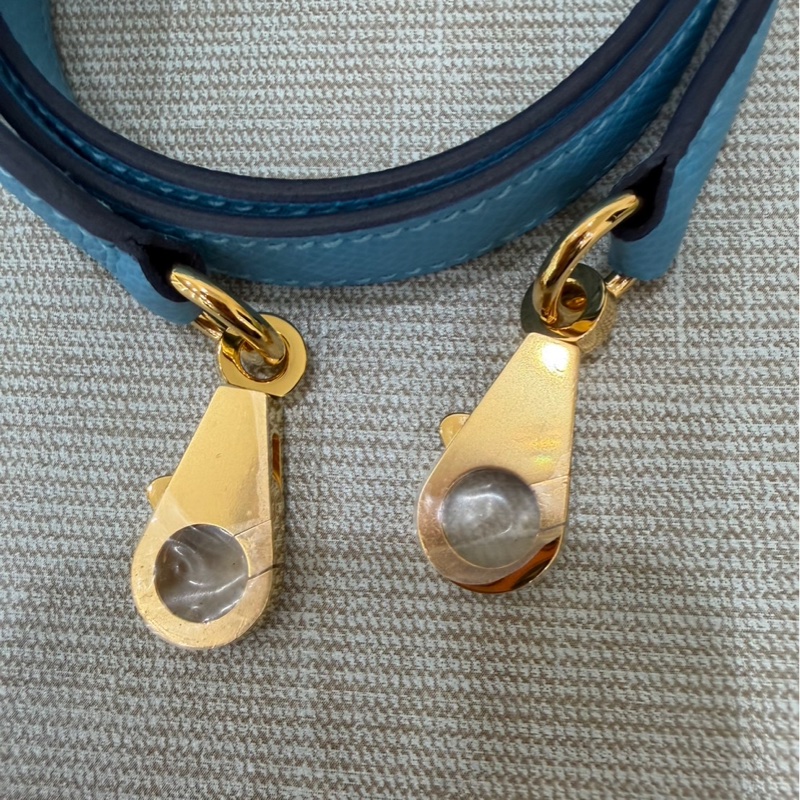 愛馬仕Hermes bolide 30 北方藍EP皮金釦 D刻-31