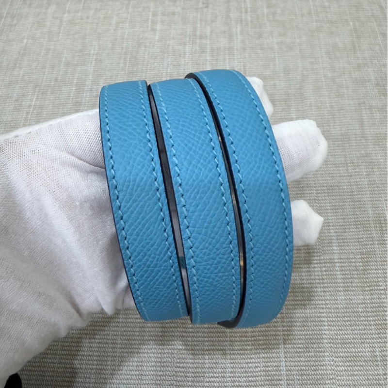 愛馬仕Hermes bolide 30 北方藍EP皮金釦 D刻-32