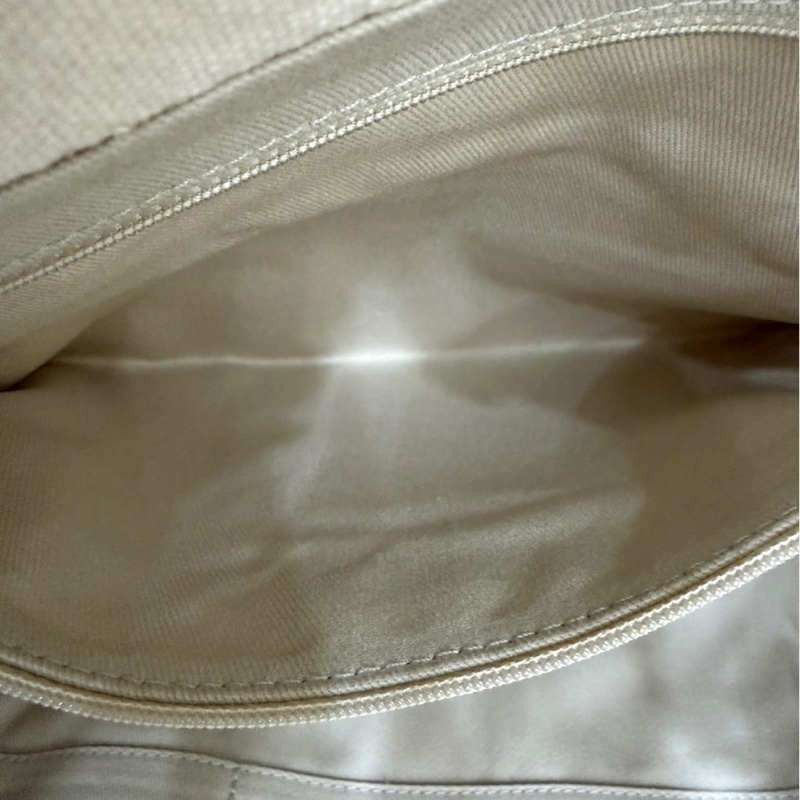 香奈兒CHANEL 經典Deauville帆布鏈帶托特包(米白)-21