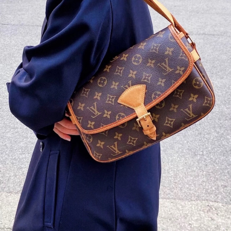 「JL精品代購」中古LV 老花Sologne法棍-2