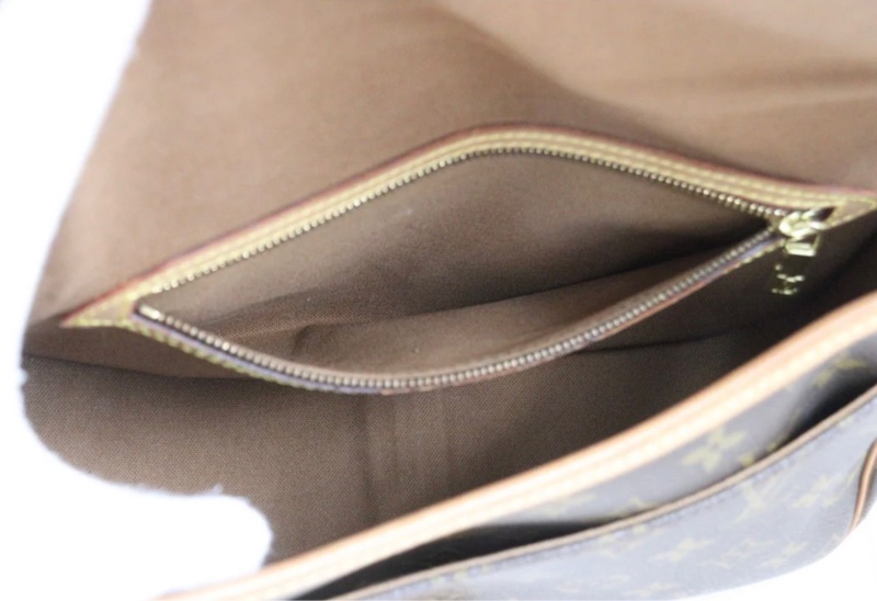 「JL精品代購」中古LV 老花Sologne法棍-9