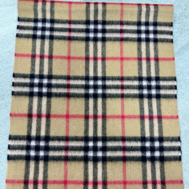 BURBERRY經典格紋羊絨圍巾 極美✨-1