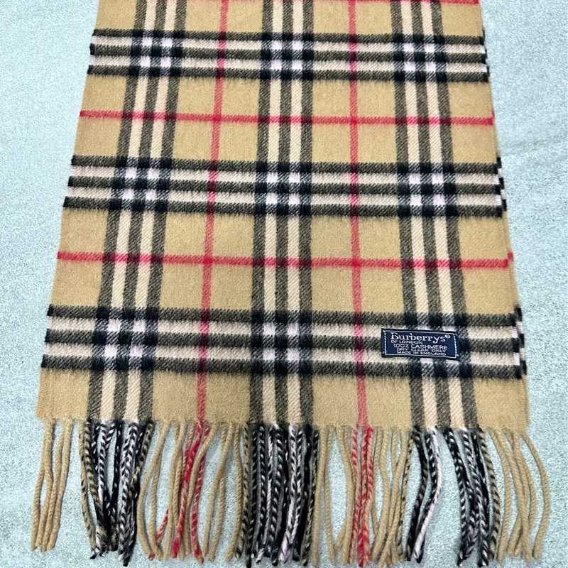 BURBERRY經典格紋羊絨圍巾 極美✨-2
