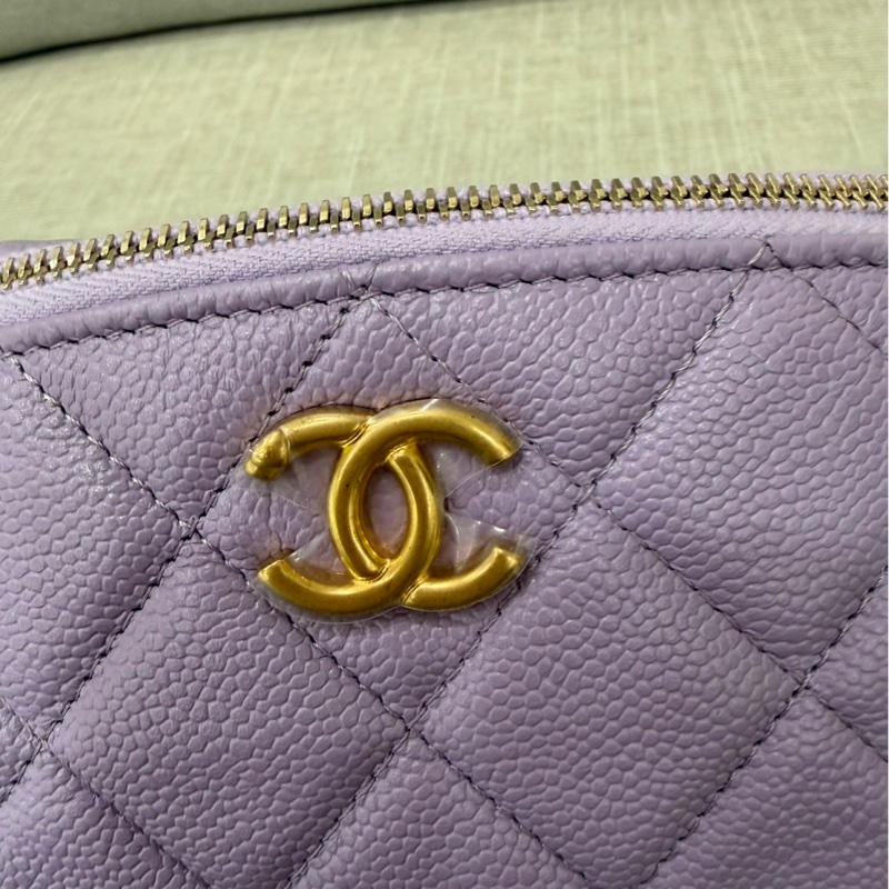 Chanel 香奈兒香芋紫愛心調節胸口包 腰包-17