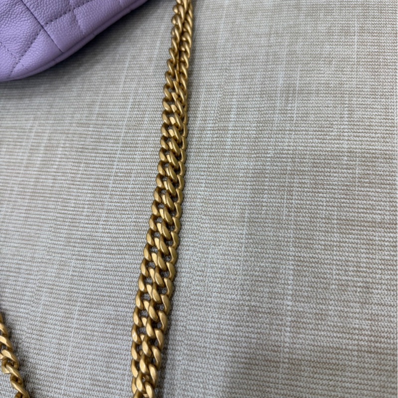 Chanel 香奈兒香芋紫愛心調節胸口包 腰包-22
