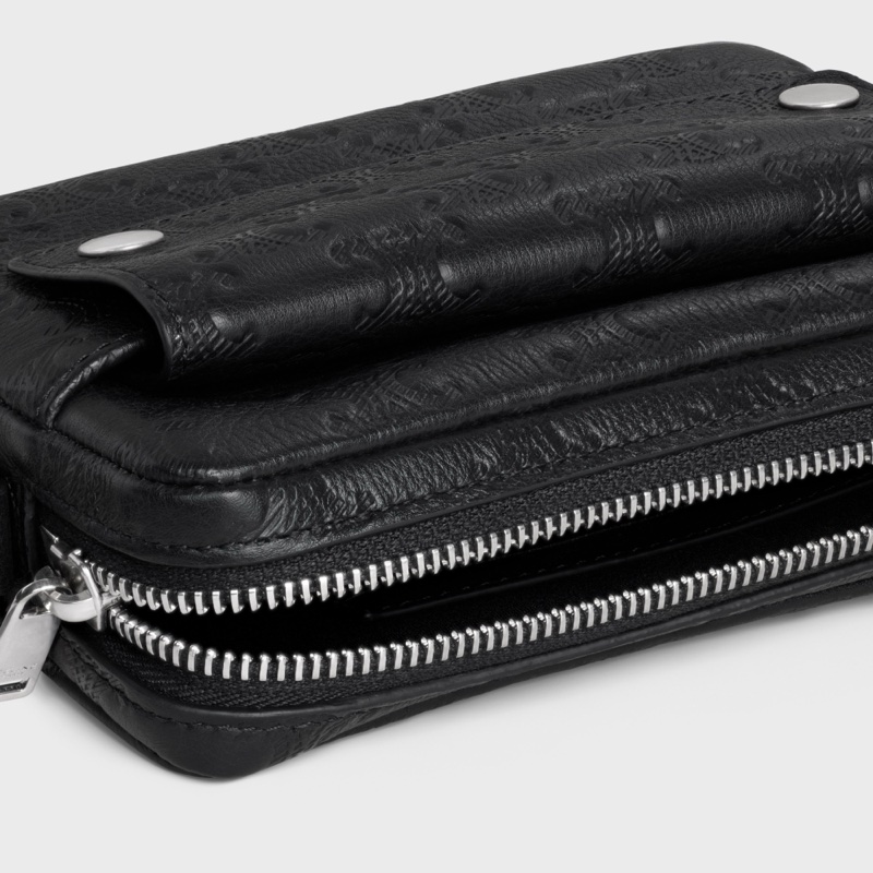 Celine 男士 TRIOMPHE壓花迷你相機包均碼碼-3