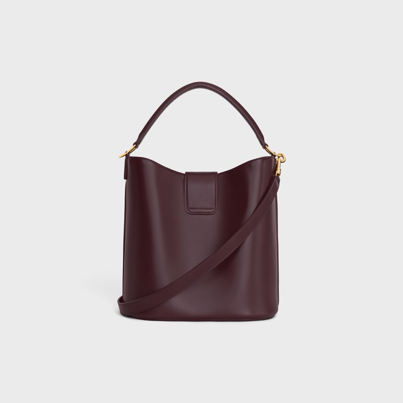 Celine 女士 中號光滑小牛皮 LOUISE 水桶包均碼碼中號、23.5cm*16cm*24cm-4