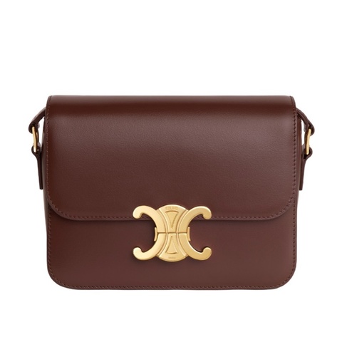 Celine 女士 TEEN TRIOMPHE 徽標單肩包均碼碼18.5cm*7cm*13.5cm