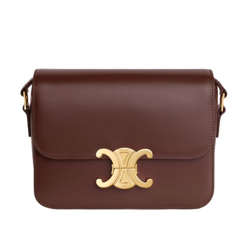 Celine 女士 TEEN TRIOMPHE 徽標單肩包均碼碼18.5cm*7cm*13.5cm-0