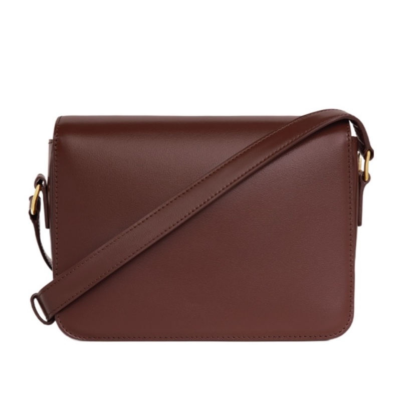 Celine 女士 TEEN TRIOMPHE 徽標單肩包均碼碼18.5cm*7cm*13.5cm-1