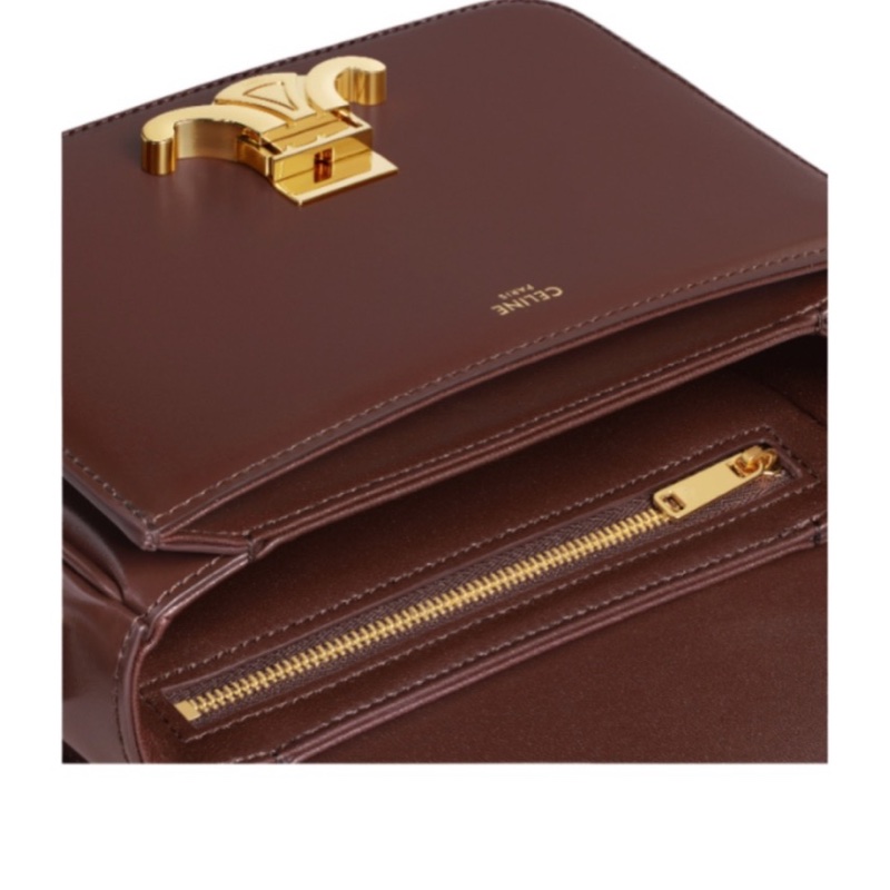 Celine 女士 TEEN TRIOMPHE 徽標單肩包均碼碼18.5cm*7cm*13.5cm-2