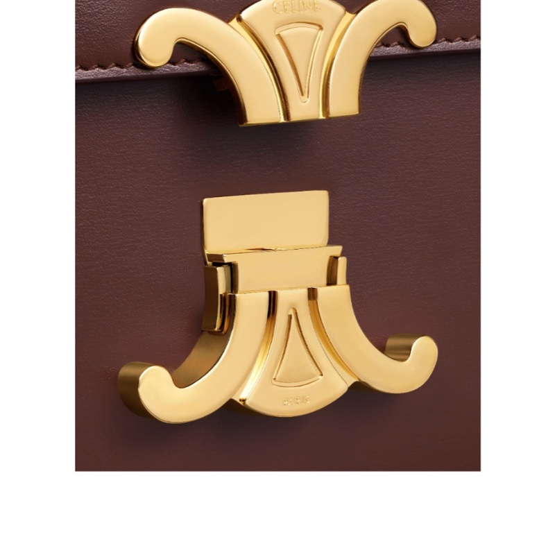 Celine 女士 TEEN TRIOMPHE 徽標單肩包均碼碼18.5cm*7cm*13.5cm-4