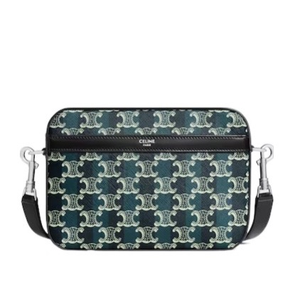 Celine 男士 小號拉鍊單肩包均碼碼小號、20.5cm*5cm*15cm-4