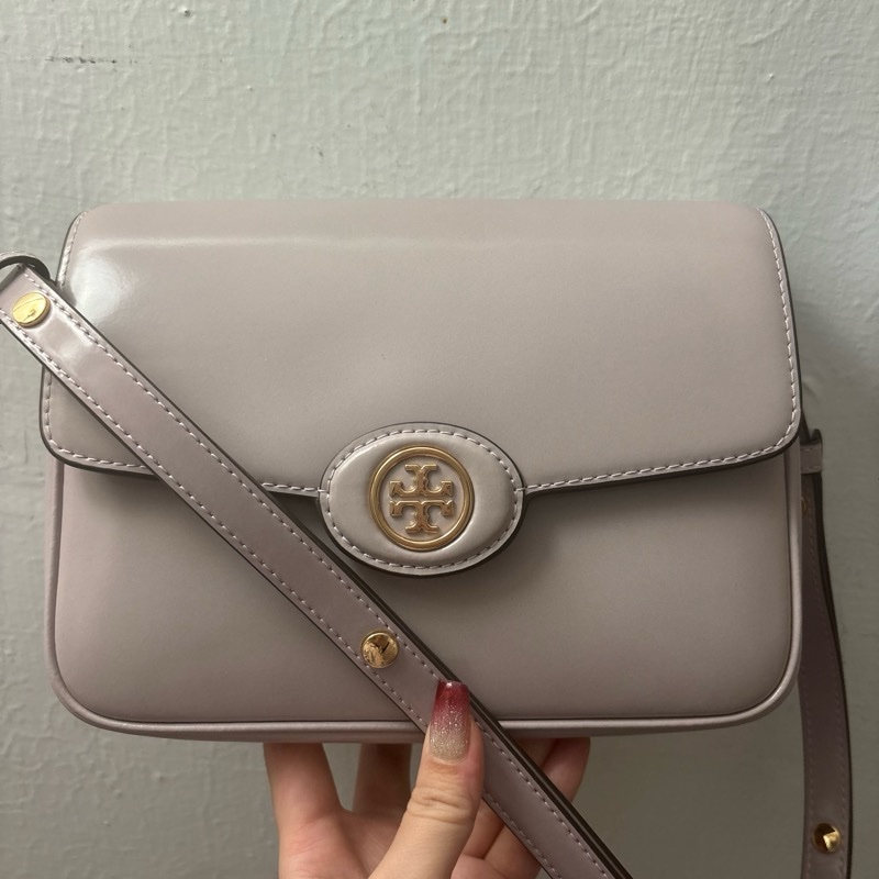 Tory burch robinson豆腐包 香芋紫-5