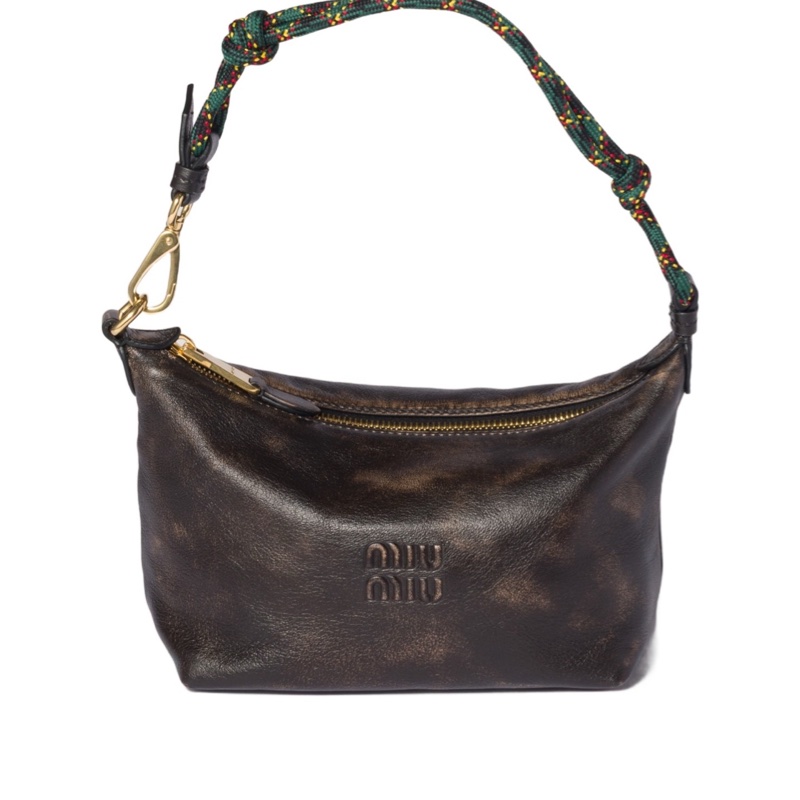 Miu Miu 女士 繩索手柄手拿包均碼碼18.5cm*10cm*14cm-0