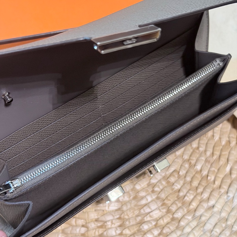 全新愛馬仕 Hermes Constance To Go 錫器灰銀扣 2026年1月購入 K刻-4