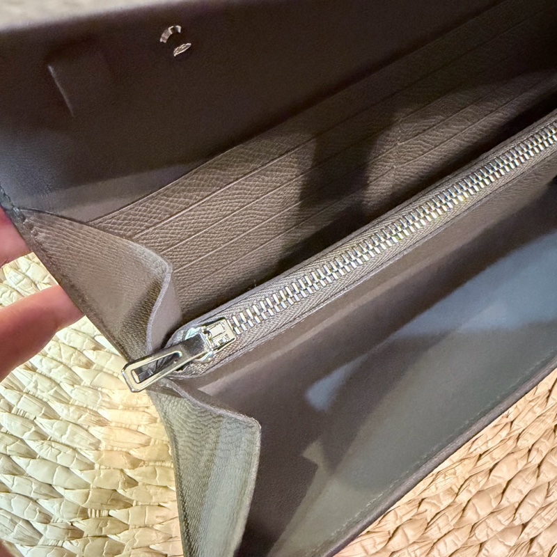 全新愛馬仕 Hermes Constance To Go 錫器灰銀扣 2026年1月購入 K刻-5