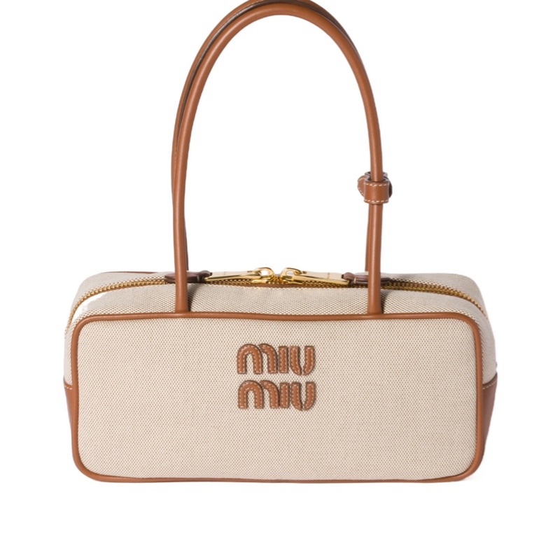 Miu Miu 女士 拉鍊手提包均碼碼11.5cm*8cm*28cm-0