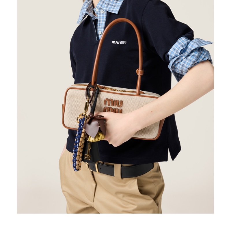 Miu Miu 女士 拉鍊手提包均碼碼11.5cm*8cm*28cm-5