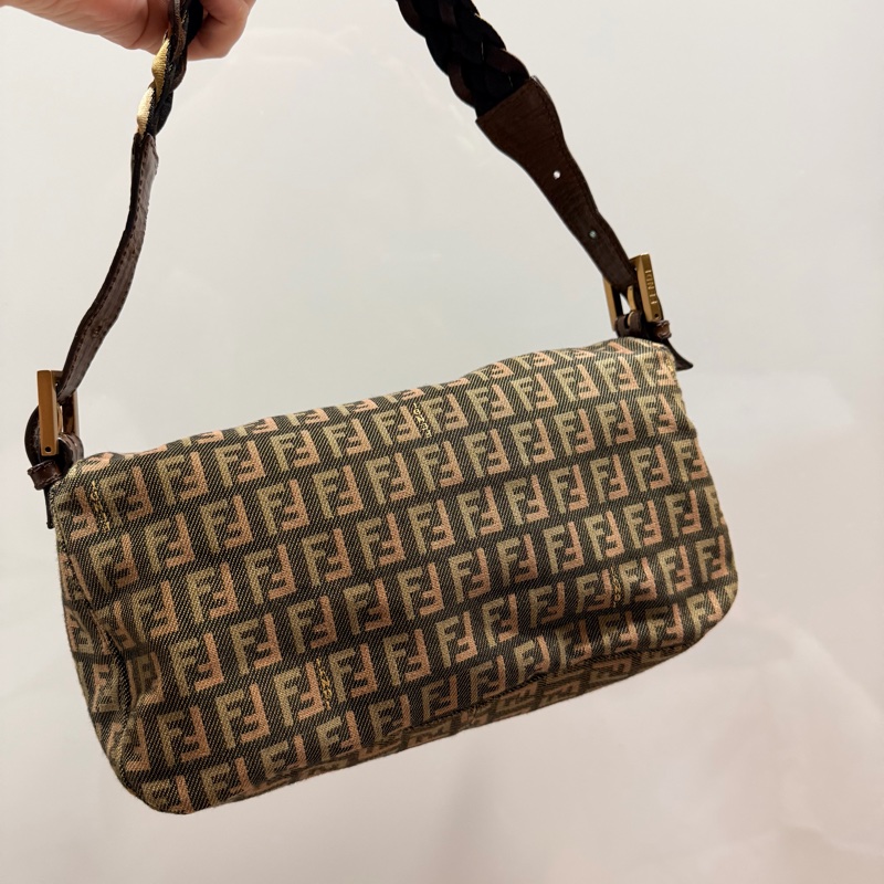 Fendi 限量款 編織 法棍包 腋下包 hobo包-2