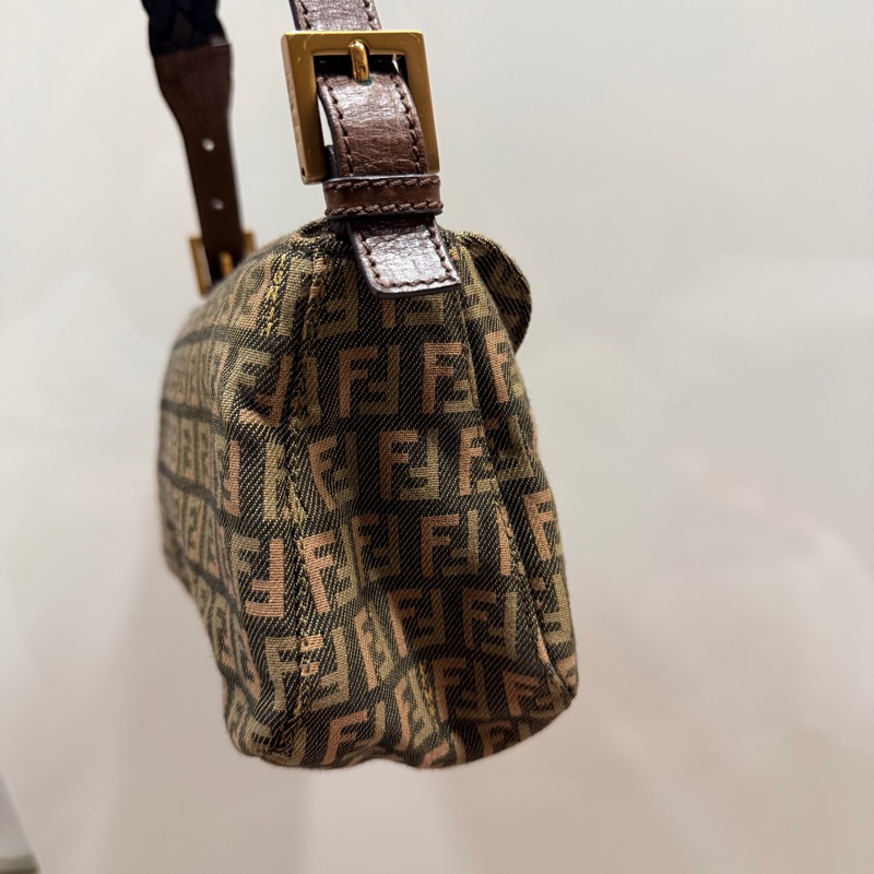 Fendi 限量款 編織 法棍包 腋下包 hobo包-7