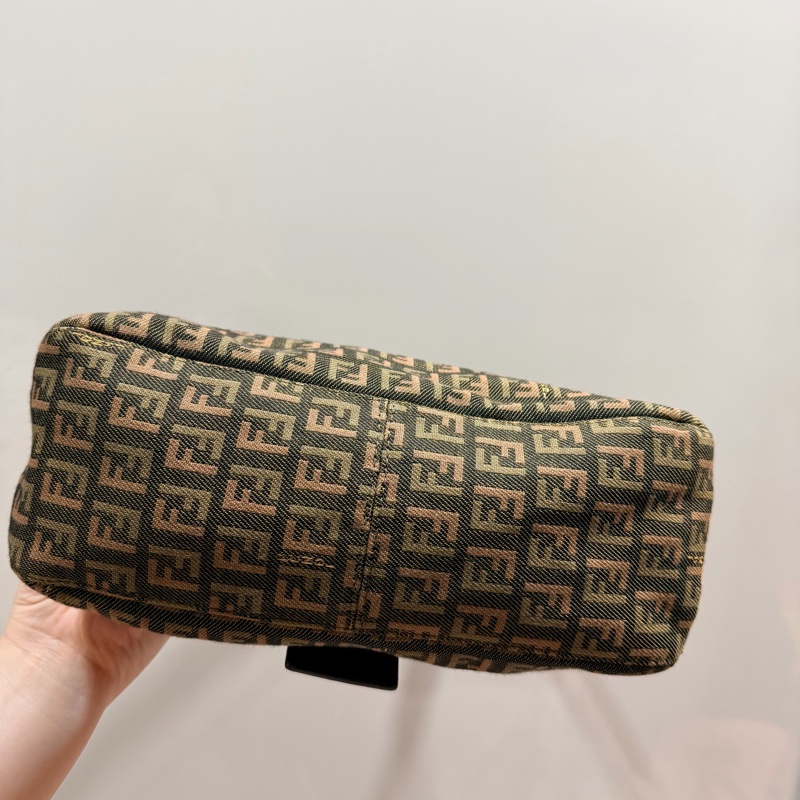 Fendi 限量款 編織 法棍包 腋下包 hobo包-11