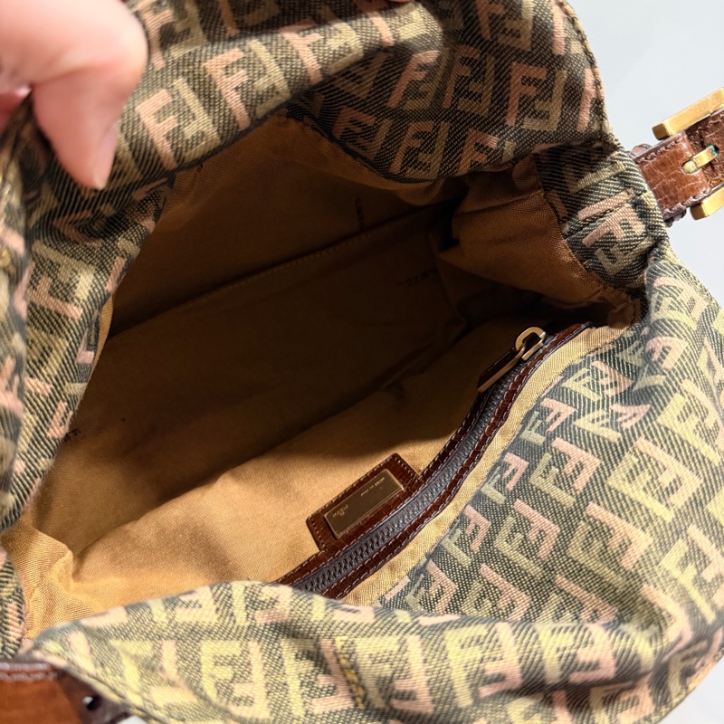 Fendi 限量款 編織 法棍包 腋下包 hobo包-16