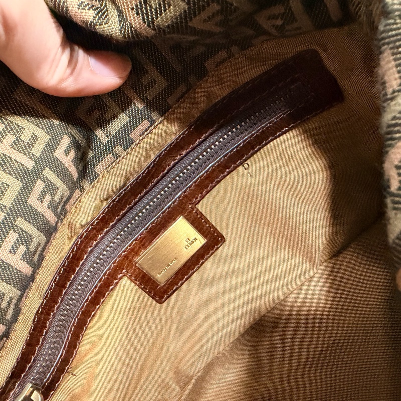 Fendi 限量款 編織 法棍包 腋下包 hobo包-17