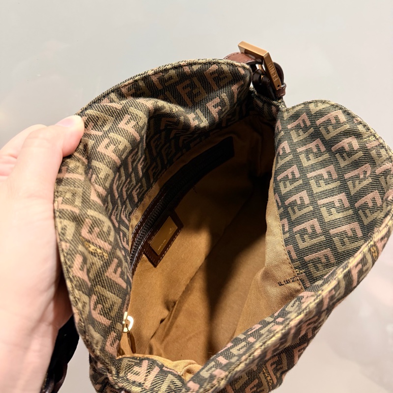 Fendi 限量款 編織 法棍包 腋下包 hobo包-19